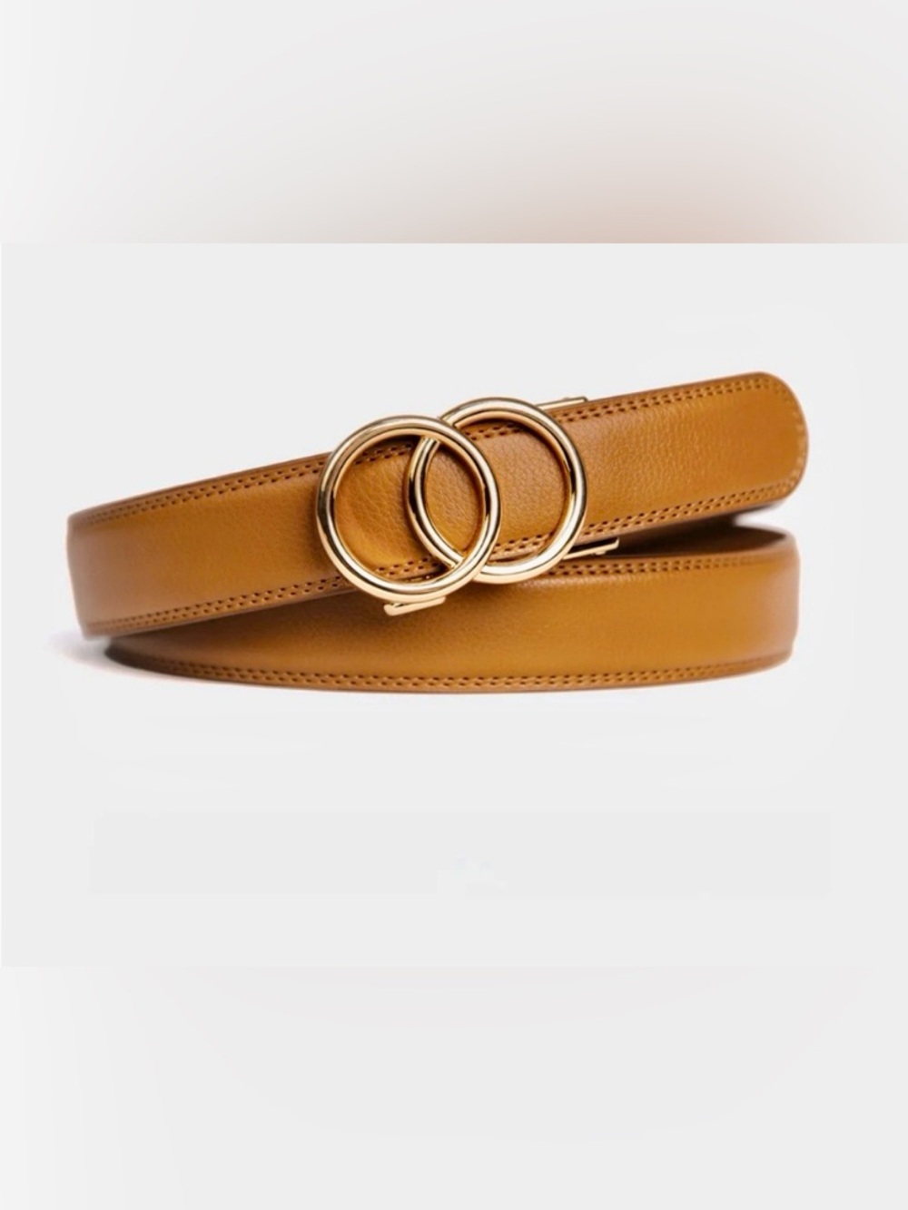 NWOT Express Leather Belt with Gold Buckle